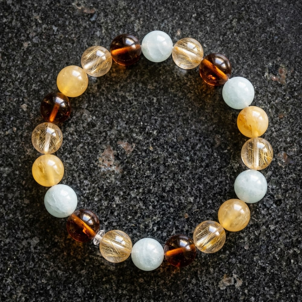 Heuschnupfenarmband 8mm Steine